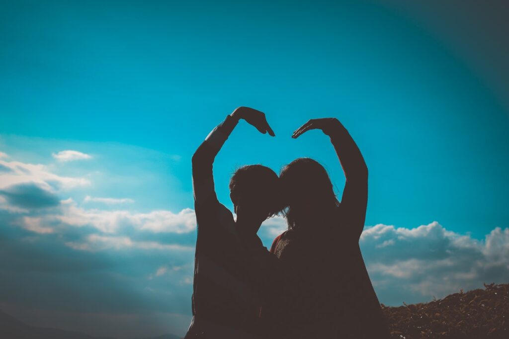 Couple choosing love